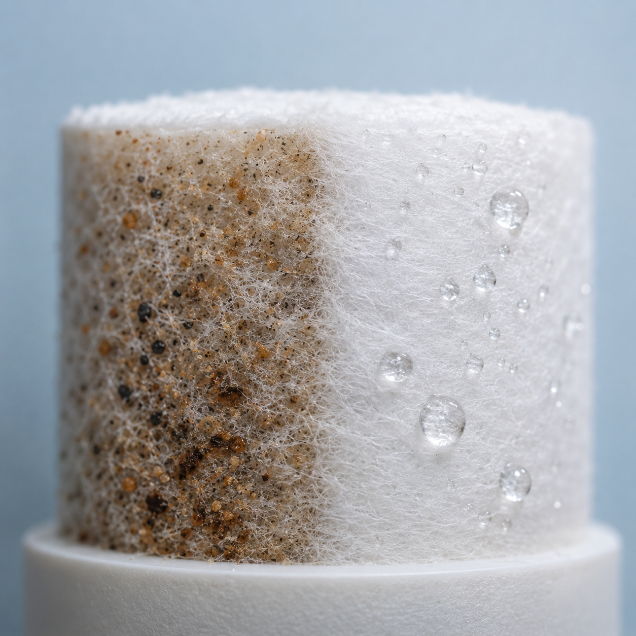 5-micron mesh close-up
